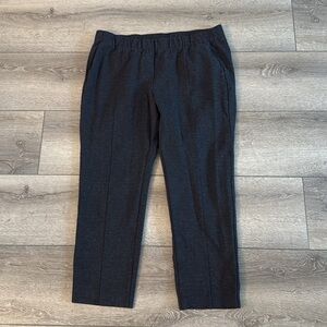 J Jill Ponte Pants Women Large Petite Gray Ankle Stretch Pull-on Slacks
